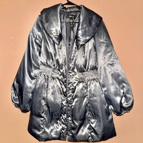 Style & Co Women's Water Repellent Puffer Coat - Size Medium - Picture 1 of 10